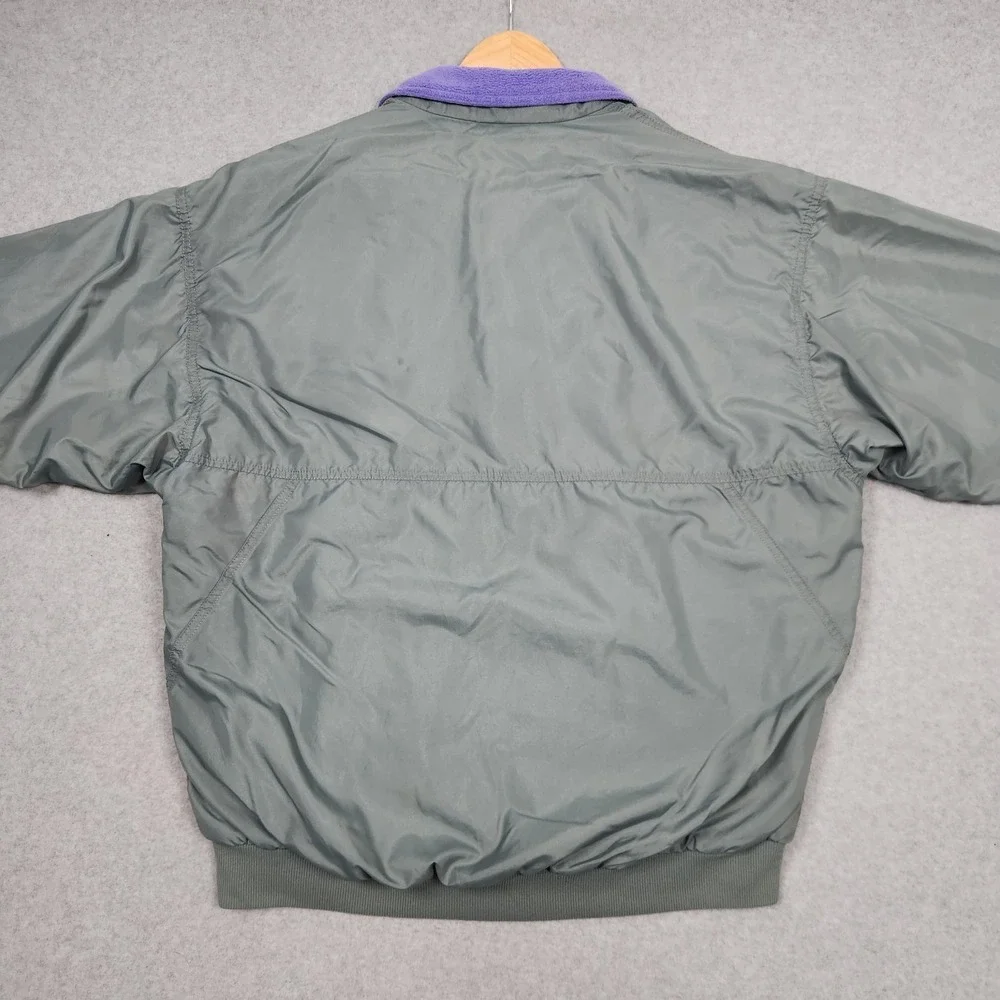 Vintage Patagonia Jacket Mens Large Green Shelled Synchilla Fleece Lined 90s USA